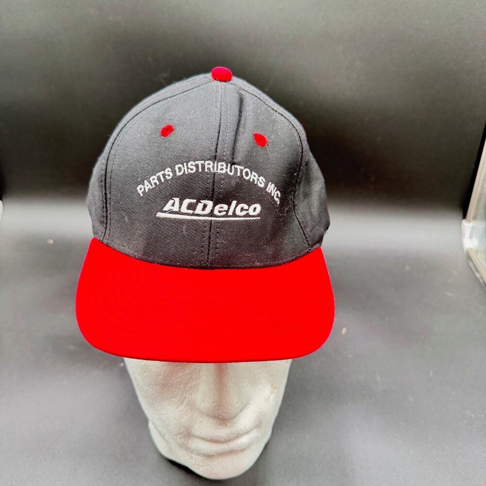 Vintage ACDelco Parts Distributors Inc Snapback Hat Cap Black Red Mohr’s Promo